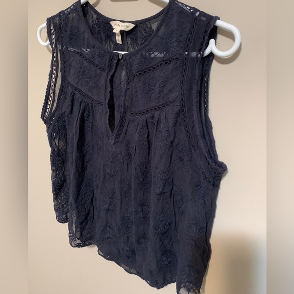 Rebecca Taylor Silk Sleeveless Blouse, size 6 - Picture 4 of 8